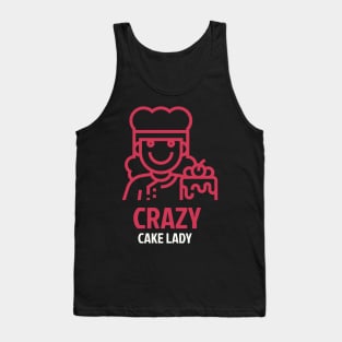 Crazy Cake Lady Tank Top